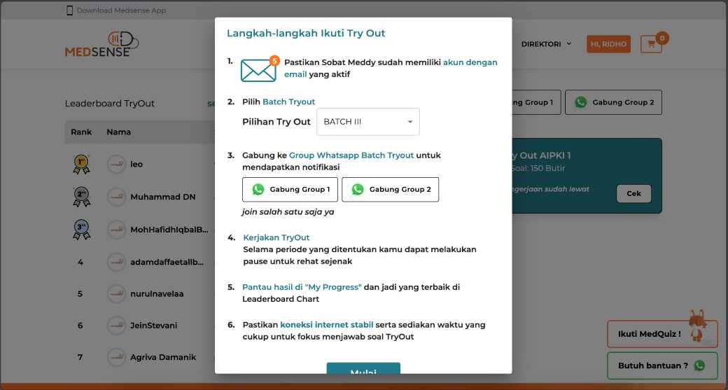 Medsense.id Tryout Image